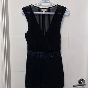 Black sheer romper